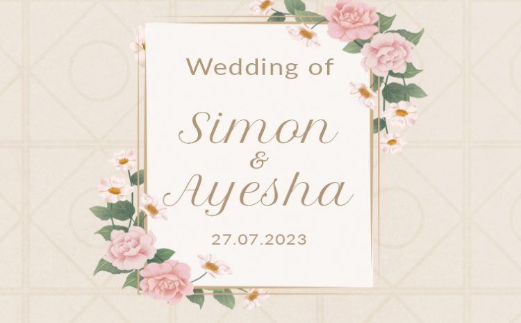  Wedding of Simon & Ayesha