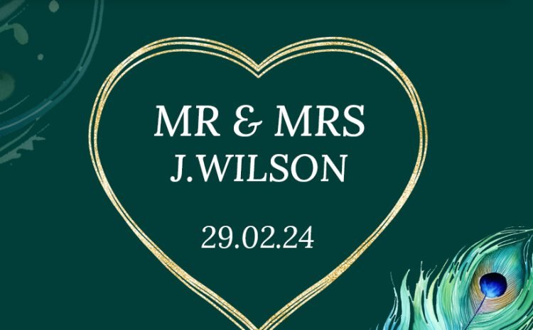  Mr & Mrs J.Wilson