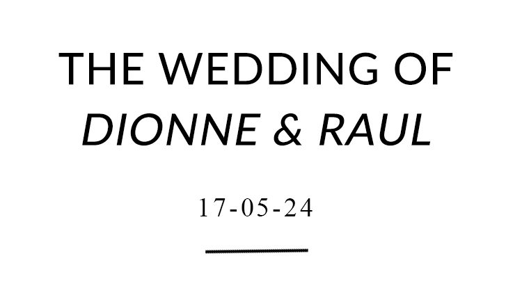  Dionne & Raul’s Wedding